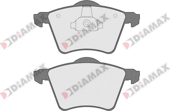 Diamax N09479 - Комплект спирачно феродо, дискови спирачки vvparts.bg