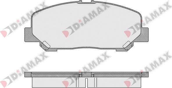 Diamax N09592 - Комплект спирачно феродо, дискови спирачки vvparts.bg