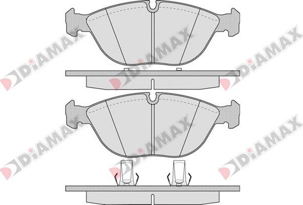 Diamax N09552 - Комплект спирачно феродо, дискови спирачки vvparts.bg