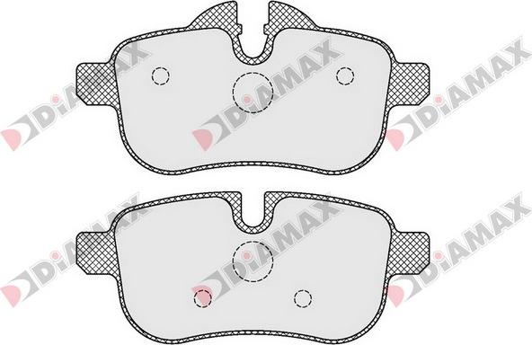 Diamax N09510 - Комплект спирачно феродо, дискови спирачки vvparts.bg