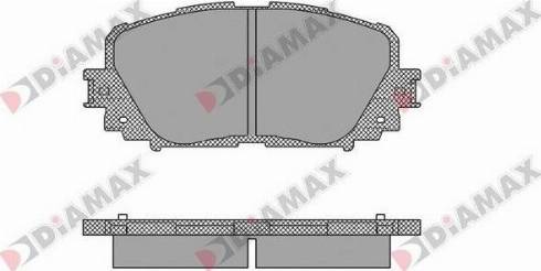 Diamax N09580 - Комплект спирачно феродо, дискови спирачки vvparts.bg