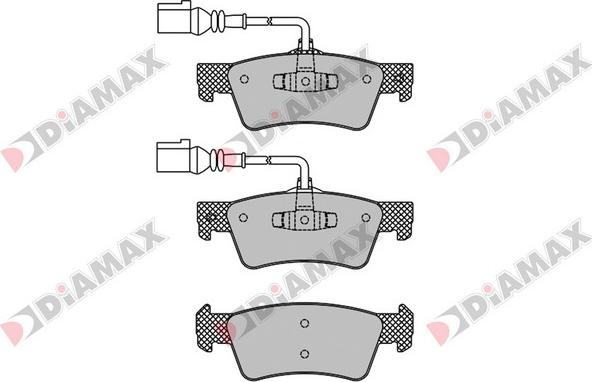 Diamax N09532 - Комплект спирачно феродо, дискови спирачки vvparts.bg