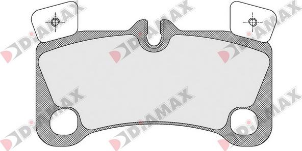 Diamax N09526 - Комплект спирачно феродо, дискови спирачки vvparts.bg