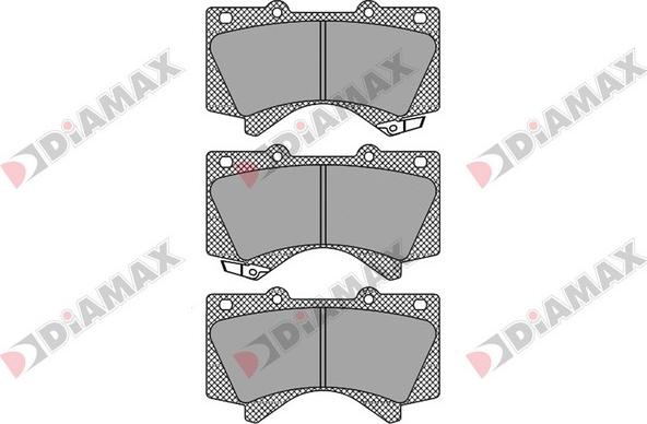 Diamax N09574 - Комплект спирачно феродо, дискови спирачки vvparts.bg