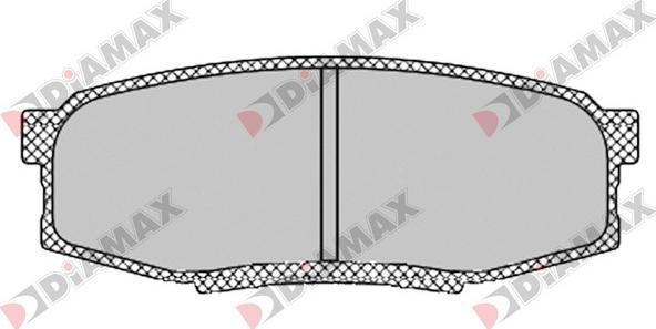 Diamax N09575 - Комплект спирачно феродо, дискови спирачки vvparts.bg