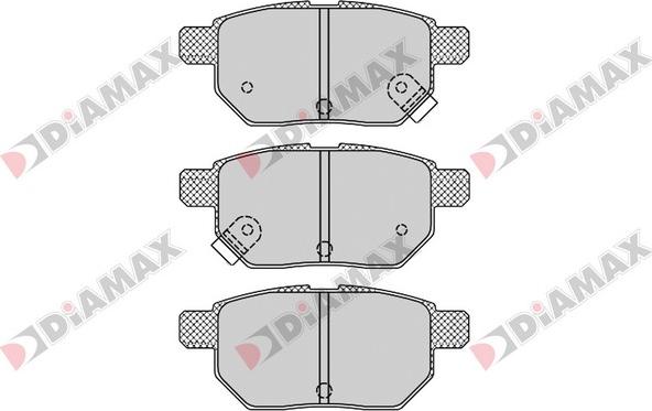 Diamax N09570 - Комплект спирачно феродо, дискови спирачки vvparts.bg