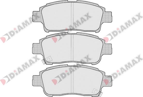 Diamax N09693 - Комплект спирачно феродо, дискови спирачки vvparts.bg