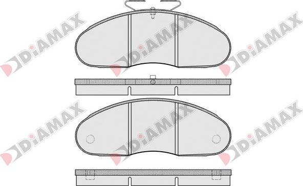 Diamax N09653 - Комплект спирачно феродо, дискови спирачки vvparts.bg