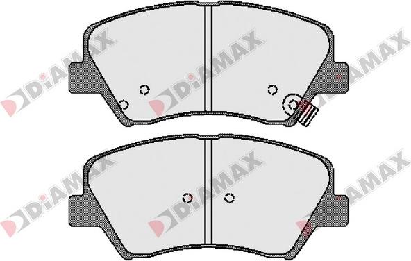 Diamax N09605 - Комплект спирачно феродо, дискови спирачки vvparts.bg