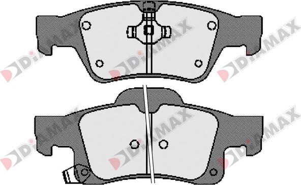 Diamax N09600 - Комплект спирачно феродо, дискови спирачки vvparts.bg