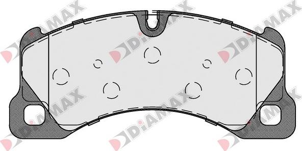 Diamax N09601 - Комплект спирачно феродо, дискови спирачки vvparts.bg