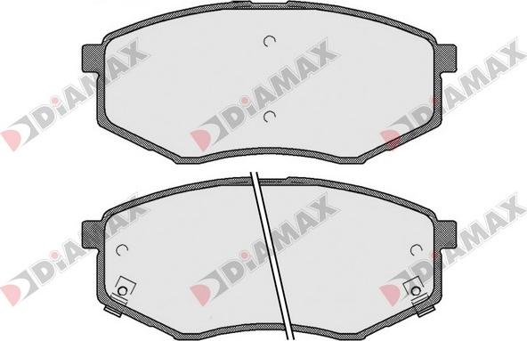 Diamax N09611 - Комплект спирачно феродо, дискови спирачки vvparts.bg