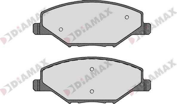 Diamax N09681 - Комплект спирачно феродо, дискови спирачки vvparts.bg