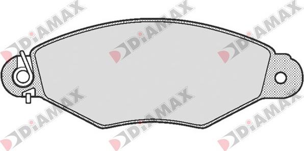Diamax N09631 - Комплект спирачно феродо, дискови спирачки vvparts.bg