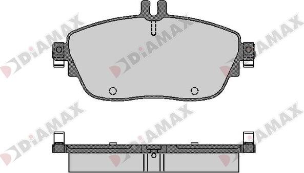 Diamax N09671 - Комплект спирачно феродо, дискови спирачки vvparts.bg