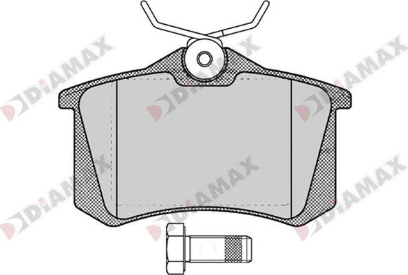 Diamax N09678 - Комплект спирачно феродо, дискови спирачки vvparts.bg