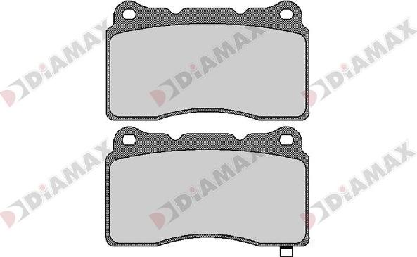 Diamax N09673 - Комплект спирачно феродо, дискови спирачки vvparts.bg