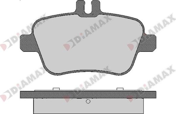 Diamax N09672 - Комплект спирачно феродо, дискови спирачки vvparts.bg