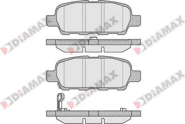 Diamax N09099 - Комплект спирачно феродо, дискови спирачки vvparts.bg