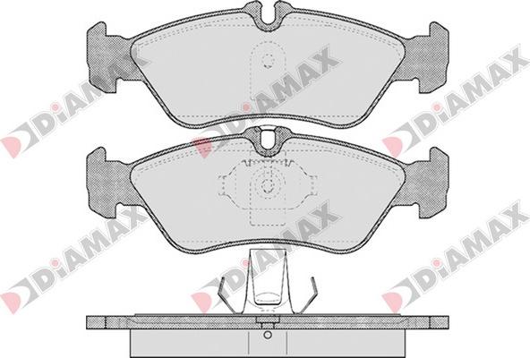 Diamax N09097 - Комплект спирачно феродо, дискови спирачки vvparts.bg