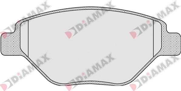 Diamax N09044 - Комплект спирачно феродо, дискови спирачки vvparts.bg