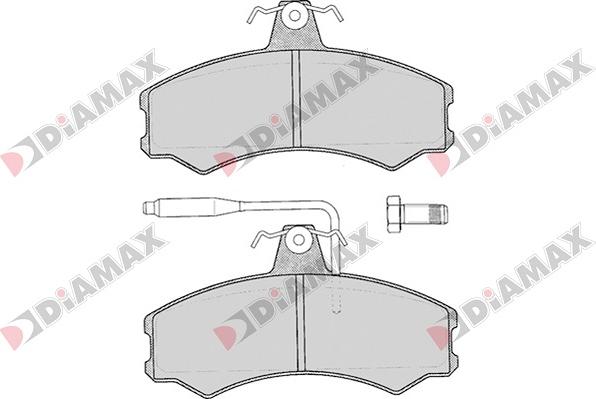 Diamax N09051 - Комплект спирачно феродо, дискови спирачки vvparts.bg