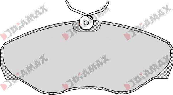 Diamax N09053 - Комплект спирачно феродо, дискови спирачки vvparts.bg