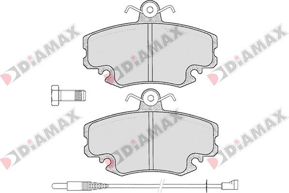 Diamax N09001 - Комплект спирачно феродо, дискови спирачки vvparts.bg