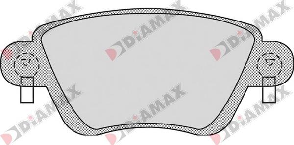 Diamax N09087 - Комплект спирачно феродо, дискови спирачки vvparts.bg