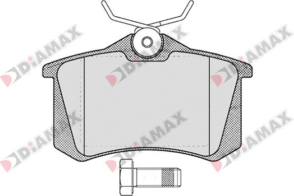 Diamax N09034 - Комплект спирачно феродо, дискови спирачки vvparts.bg