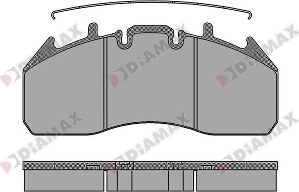 Diamax N09030 - Комплект спирачно феродо, дискови спирачки vvparts.bg