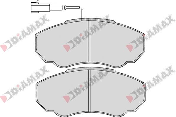 Diamax N09032 - Комплект спирачно феродо, дискови спирачки vvparts.bg