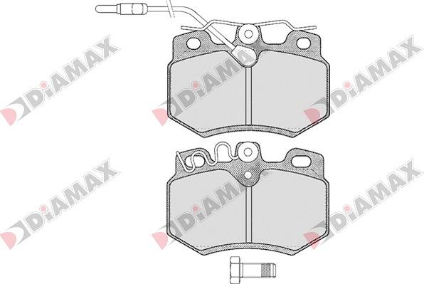 Diamax N09029 - Комплект спирачно феродо, дискови спирачки vvparts.bg