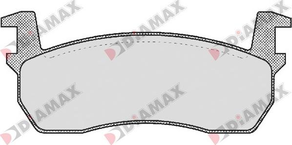 Diamax N09075 - Комплект спирачно феродо, дискови спирачки vvparts.bg