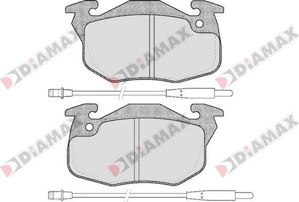 Diamax N09073 - Комплект спирачно феродо, дискови спирачки vvparts.bg