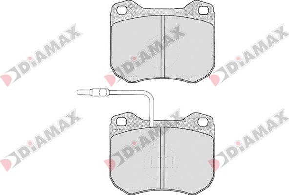 Diamax N09077 - Комплект спирачно феродо, дискови спирачки vvparts.bg