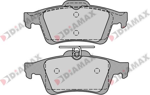 Diamax N09191 - Комплект спирачно феродо, дискови спирачки vvparts.bg