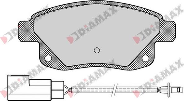 Diamax N09198 - Комплект спирачно феродо, дискови спирачки vvparts.bg