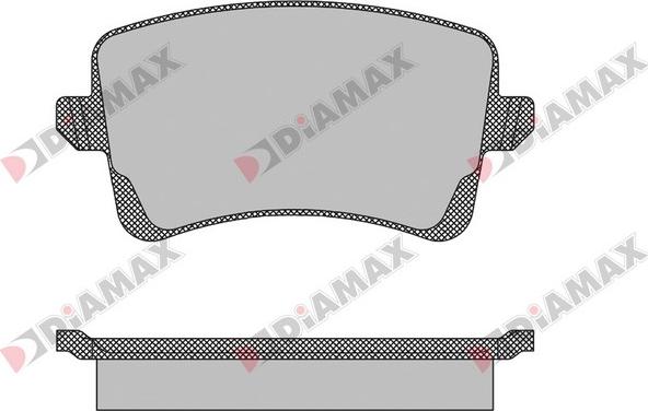 Diamax N09141 - Комплект спирачно феродо, дискови спирачки vvparts.bg