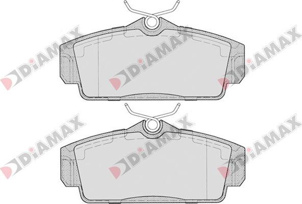 Diamax N09152 - Комплект спирачно феродо, дискови спирачки vvparts.bg