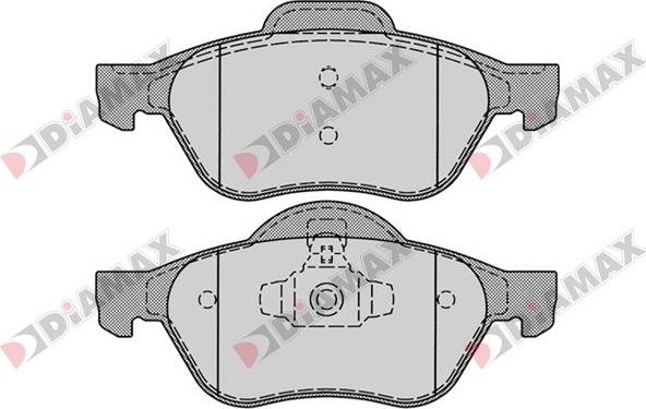 Diamax N09168 - Комплект спирачно феродо, дискови спирачки vvparts.bg