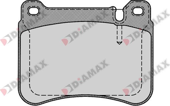 Diamax N09108 - Комплект спирачно феродо, дискови спирачки vvparts.bg