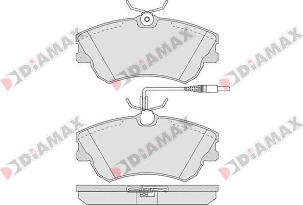 Diamax N09115 - Комплект спирачно феродо, дискови спирачки vvparts.bg