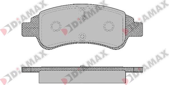 Diamax N09118 - Комплект спирачно феродо, дискови спирачки vvparts.bg