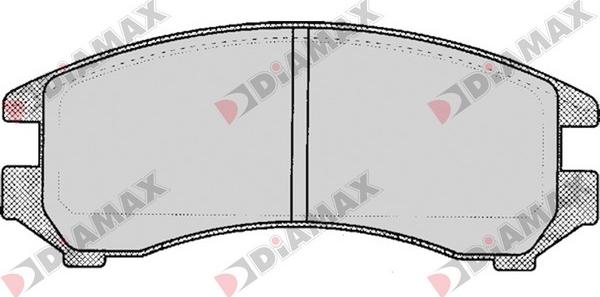 Diamax N09189 - Комплект спирачно феродо, дискови спирачки vvparts.bg