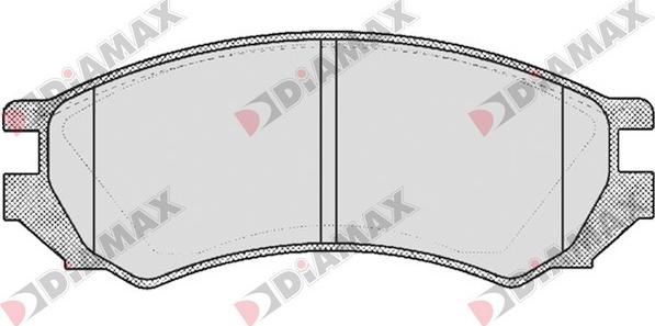 Diamax N09130 - Комплект спирачно феродо, дискови спирачки vvparts.bg