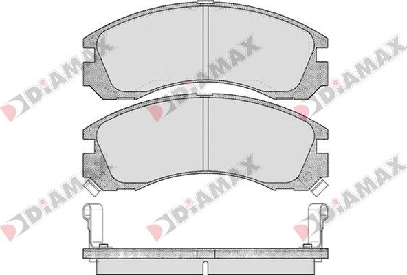 Diamax N09170 - Комплект спирачно феродо, дискови спирачки vvparts.bg