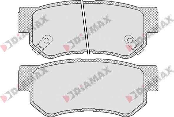 Diamax N09171 - Комплект спирачно феродо, дискови спирачки vvparts.bg