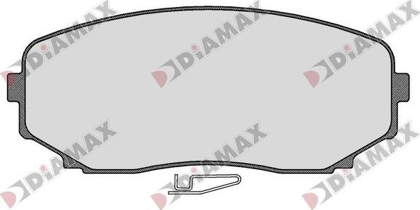 Diamax N09846 - Комплект спирачно феродо, дискови спирачки vvparts.bg