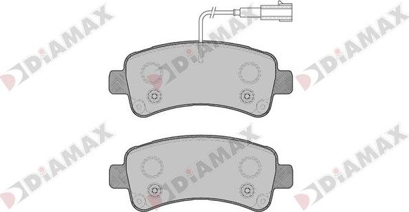 Diamax N09854 - Комплект спирачно феродо, дискови спирачки vvparts.bg